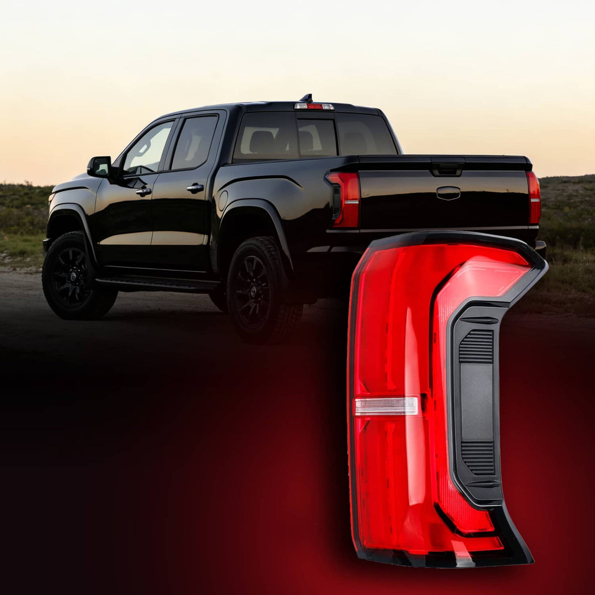 Solidspare 81550-AK050 Passenger Side LED Tail Light Assembly For Toyota Tacoma 2024 2025