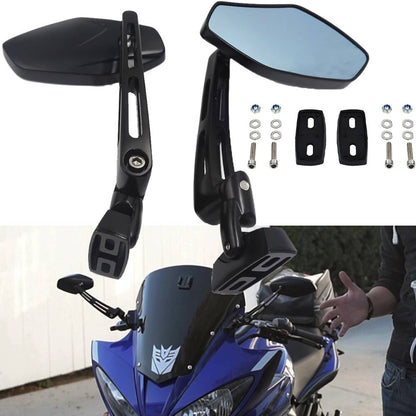 Solidspare 2x Motorcycle Adjustable Rearview Mirrors For Yamaha FZR YZF 600 600R R1 R6 R6S