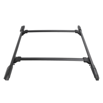 Solid Spare For Honda Pilot 2009-2015 Black 4Pcs Roof Rack Rails Cross Bar Side Rail