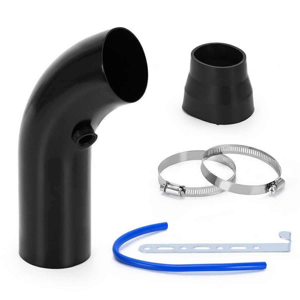 Solidspare Automotive 3" Universal Cold Air Intake Kit Induction Flow Pipe Kit Aluminium