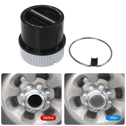 Solidspare 2x Front Auto Locking Hub 4x4 For 1999-2004 Ford F250 F350 F450 F55 Super Duty