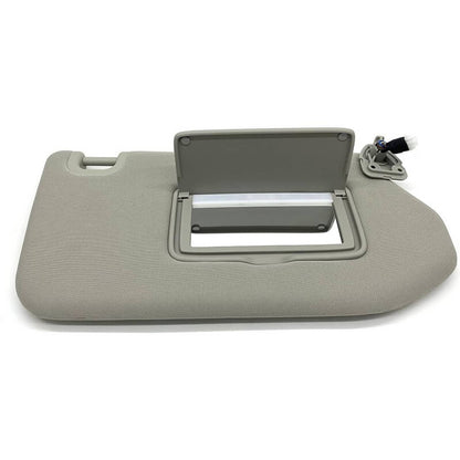 Solidspare Right Passenger Sun Visor with Lamp for 2013-2018 Nissan Pathfinder QX60 Grey