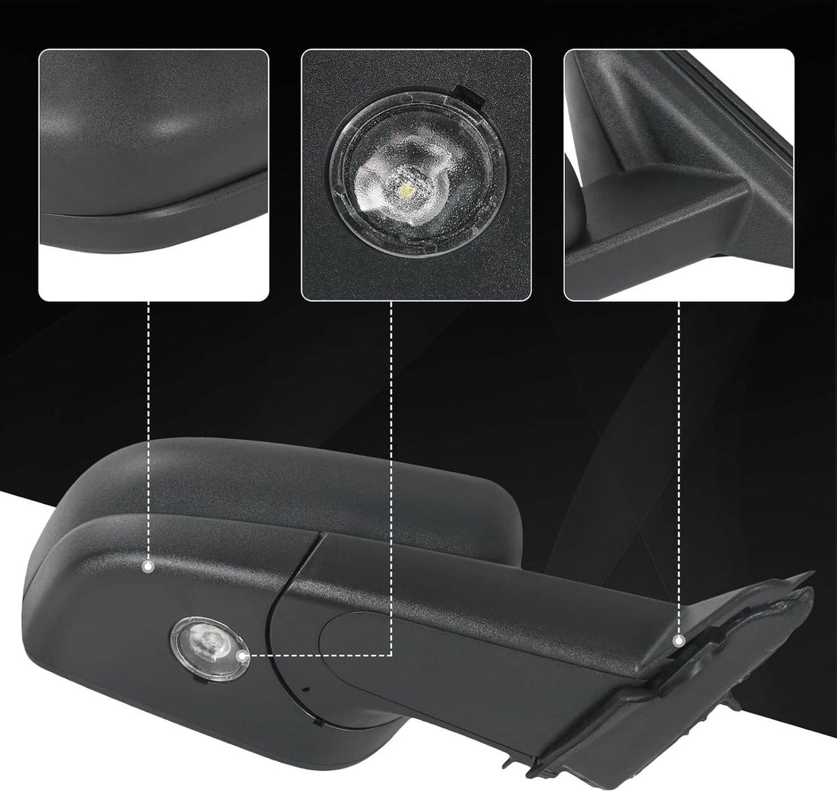 Solidspare New Right Side Mirror w/Manual Folding Power Heated For 2020-2023 Ford Explorer