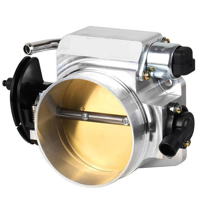 Solidspare Aluminum 102mm 4-Bolt Throttle Body & TPS IAC For GM Gen III LS1 LS2 LS6 LS7 LSX