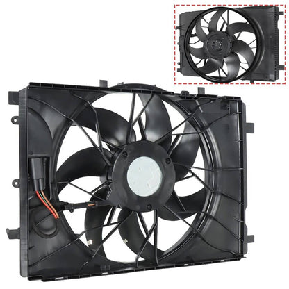 Solidspare New Radiator Cooling Fan For 2010-14 Mercedes-Benz C250 C300 C350 C63 AMG GLK350