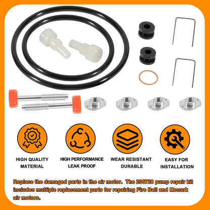 Solid Spare 206728 206-728 Air Motor Repair Kit for Graco Fireball Monark Pumps