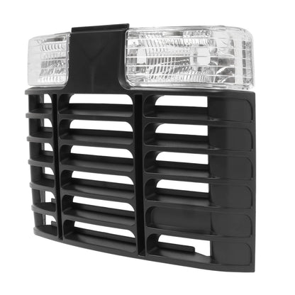 Solidspare Black ABS Grille For John Deere GT225, GT235, GT235E, GT245, GX255 #AM131670