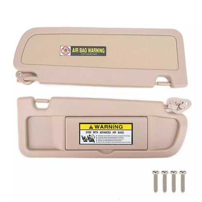 Solidspare 2Pcs Beige Sun Visor Left & Right Visor Kit For 2006-2011 Honda Civic Visors