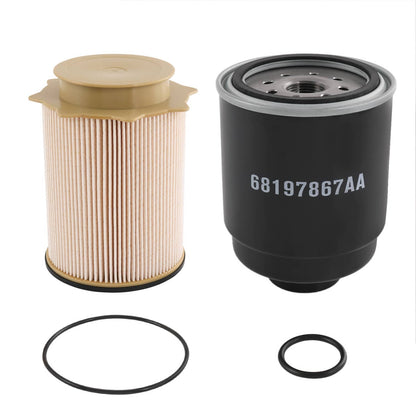 Solidspare Diesel Fuel Filter Kit For 2013-2017 Dodge Ram 6.7L Cummins 2500 3500 4500 5500