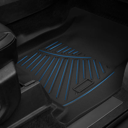 Solidspare For Chevrolet Silverado 2500HD/3500HD Crew Cab 2020-2024 Front & Rear Floor Mats