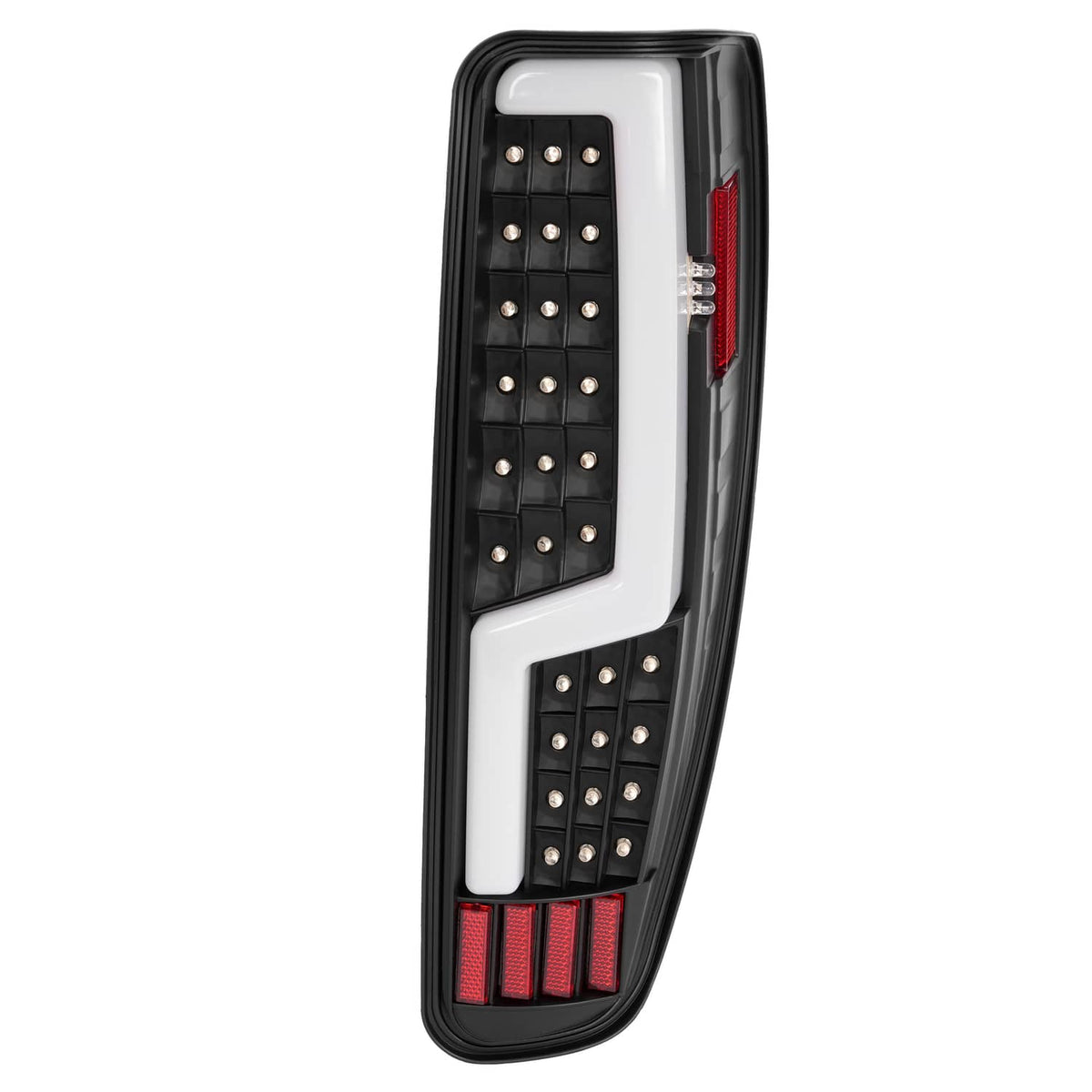 Solid Spare Black For 2004-2012 Chevy Colorado GMC Canyon LED Tube Tail Lights Brake Lamps
