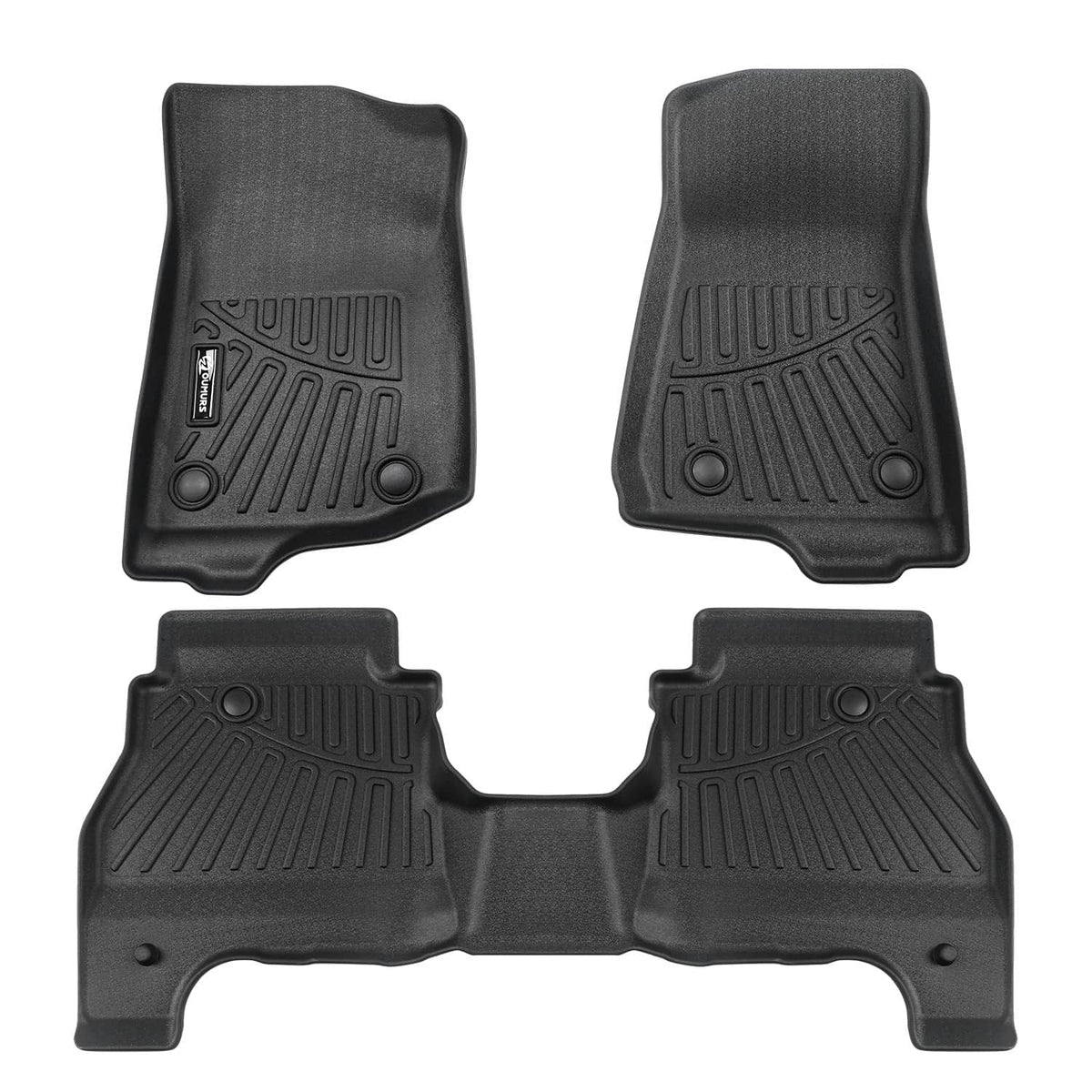 Solidspare Fit For 2020-2025 2026 Jeep Gladiator All Weather TPE Floor Mats Floor Liners