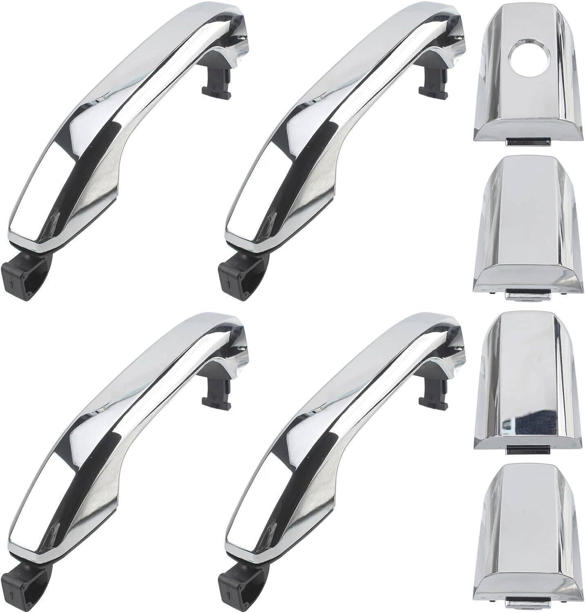 Solidspare 4Pcs Chrome Exterior Door Handle For 2014-2017 Chevrolet Silverado 1500 22923598