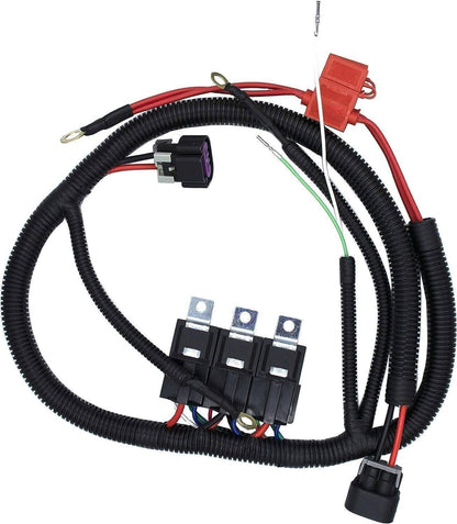 Solidspare For 1999–2006 Chevy GM Electric Dual Fan Upgrade Wiring Harness Kit ECU Control