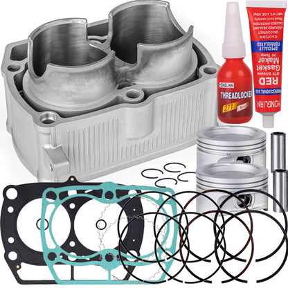 Solidspare For Polaris Ranger Sportsman RZR 800 Cylinder Pistons Gasket Top End Rebuild Kit