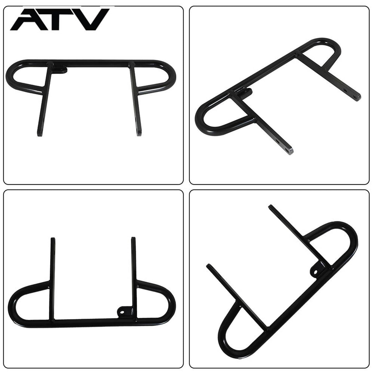 Solidspare Rear Wide Grab Bar Bumper Carrier Black For 2005 Yamaha YFZ450 199-T2-B