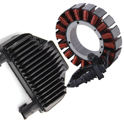 Solidspare Motorcycle Stator & Regulator for Harley Dyna 2008-16 3-PHASE 30017-08 74631-08