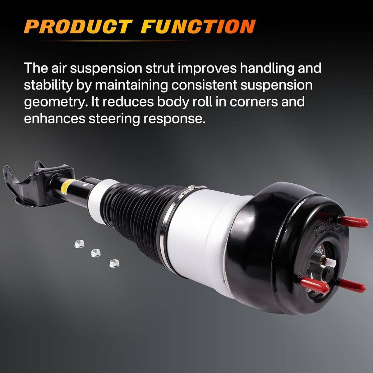 Solidspare Front Air Suspension Shock Struts w/ADS Set For Mercedes W166 X166 GL450 GLS550