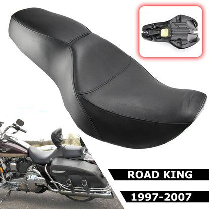 Solidspare Driver 2-Up Seat For Harley Road King Custom FLHRS / EFI FLHRSI 1997-06