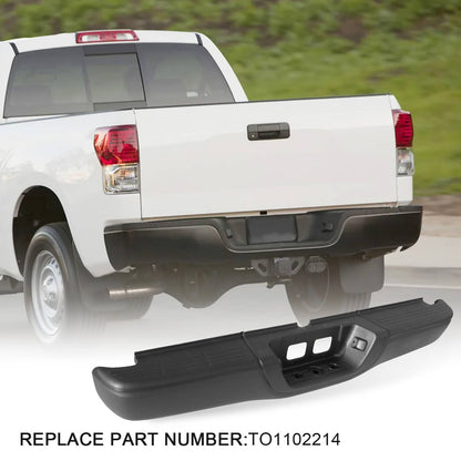 Solidspare Rear Steel Step Bumper For Toyota Tacoma 1995-2004 Truck Black Complete Assembly