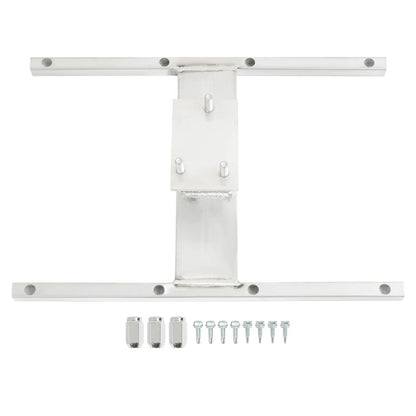 Solidspare Aluminum H-Mount Spare Tire Carrier 5-Lug Wheel, 16" Stud Spacing Trailer Mount