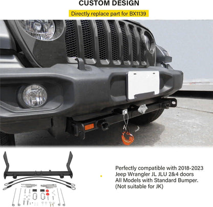 Solid Spare For Jeep Wrangler JLU JL 18-24 Blue OX BX1139 Tow Bar Base Plate Tow Bar Bracket
