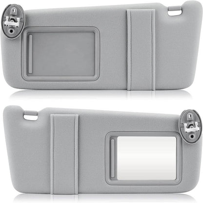 Solidspare Gray Sun Visor w/Sunroof Left & Right Set For 09-16 Toyota Venza 74320-0T022-B1