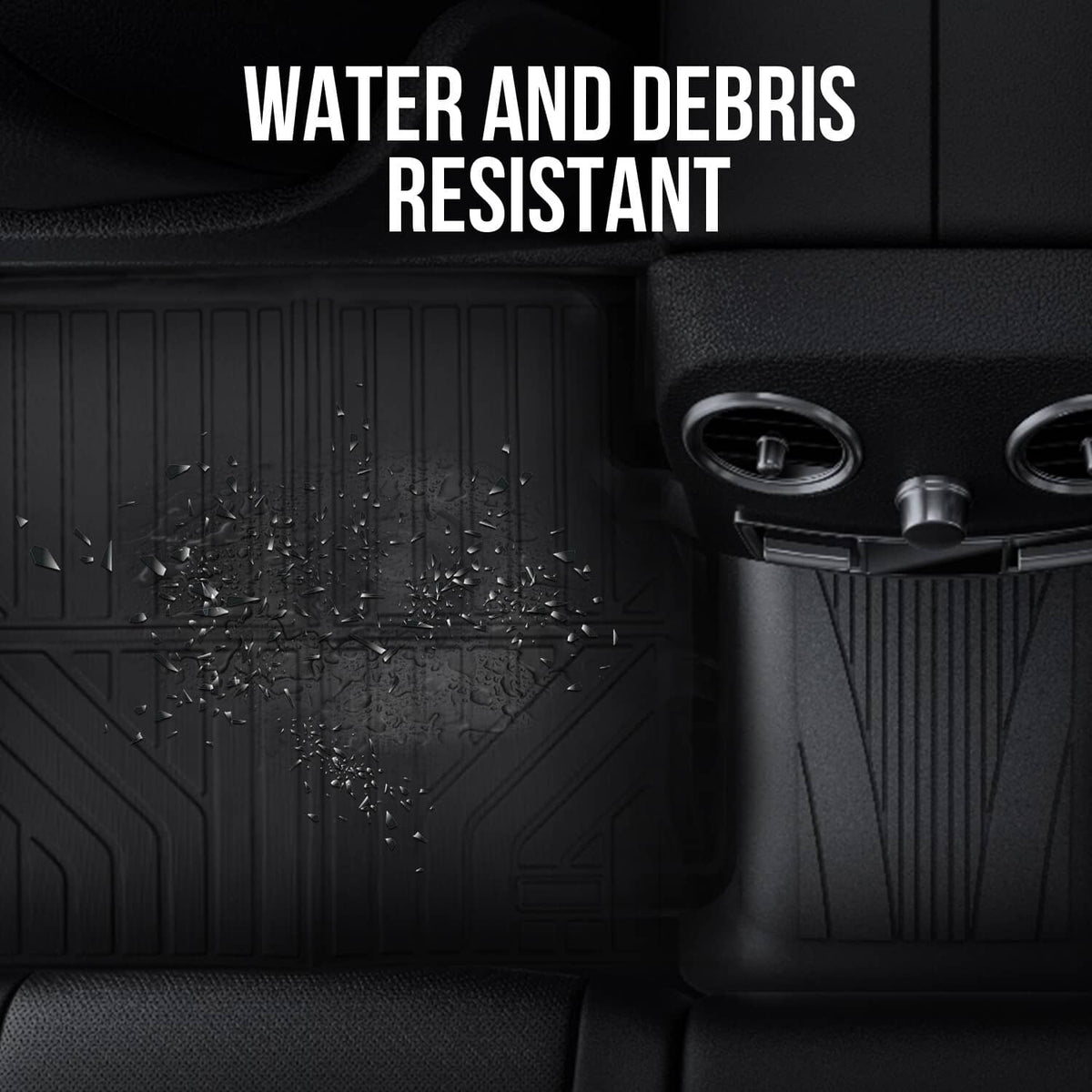Solidspare Waterproof Floor Mats Liner Front & Rear For Chevy Equinox & GMC Terrain 2012-17