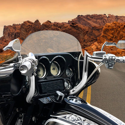 Solidspare 10" Rise Meathook Bagger Ape Handlebar for Harley Street Tri Glide CVO FLHX FLHT