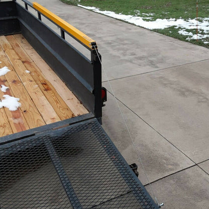 Solidspare 350 lbs L&R Tailgate Utility Trailer Gate & Ramp Lift Assist System 2 x 2 x 72 L