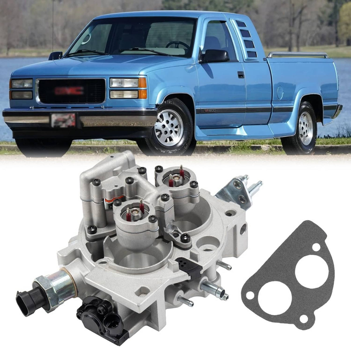 Solidspare Throttle Body Assembly for 1993-1995 GMC Chevrolet 5.7L V8 17093030 5235206