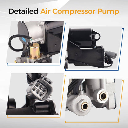 Solidspare Air Suspension Compressor Pump for LR3 LR4 Land Rover Range Rover Sport LR023964