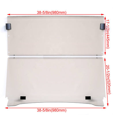 Solidspare For Yamaha G29 Drive 2007-2016 Tinted Folding Windshield Golf Cart Windscreen