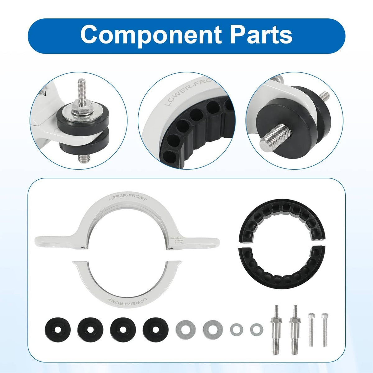 Solidspare Upgrade Driveshaft Center Support Bearing Carrier Fits 2011+ Jeep WK2 Grand