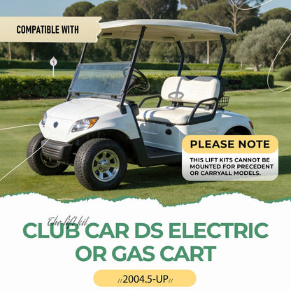 Solidspare For Club Car DS 2004-UP 6" Double A-Arm Lift Kit Golf Cart Electric Gas Models