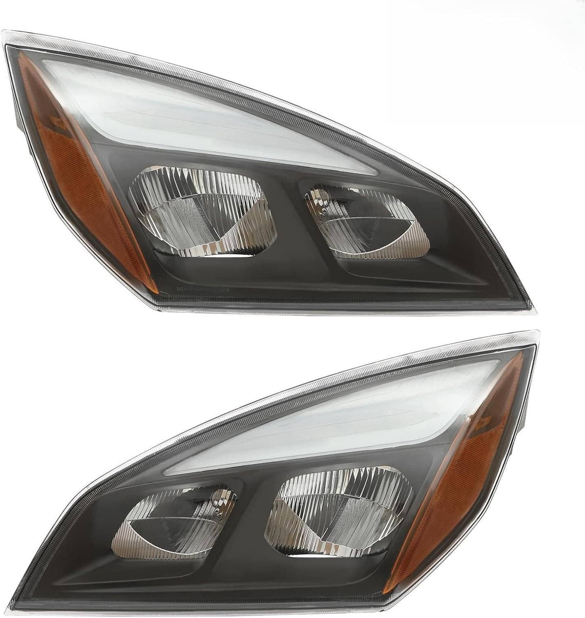 Solidspare Left & Right Full LED Headlights Headlamps For 2018-2022 Freightliner Cascadia