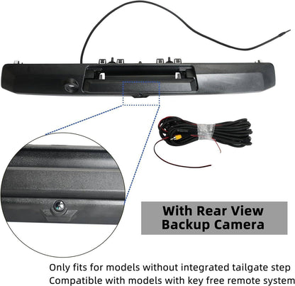 Solidspare Tailgate Handle w/ Rear View Backup Camera Fit for 2017-2022 Ford Super Duty