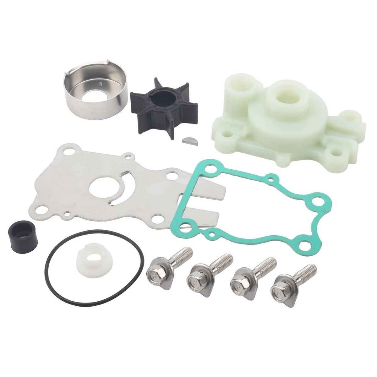 Solid Spare Yamaha Water Pump Impeller Repair Kit F40/F50/F60hp Outboard 63D-W0078-01-00 NEW