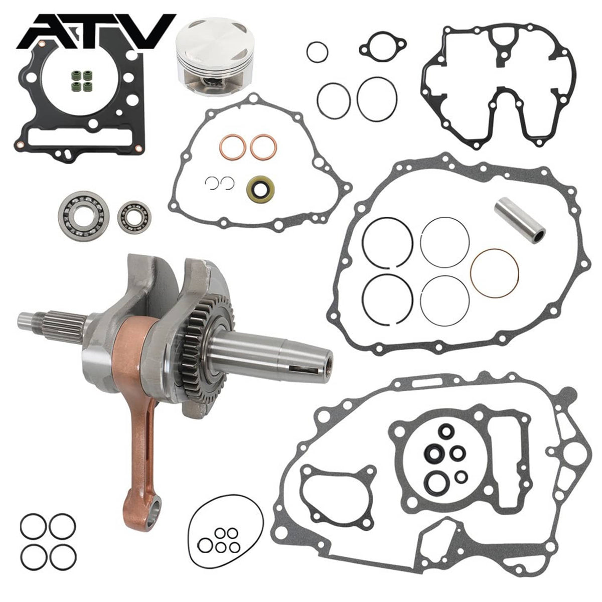 Solidspare Top Bottom End Engine Rebuild Kit For HONDA TRX 400EX Crank Piston Kit 1999-2004