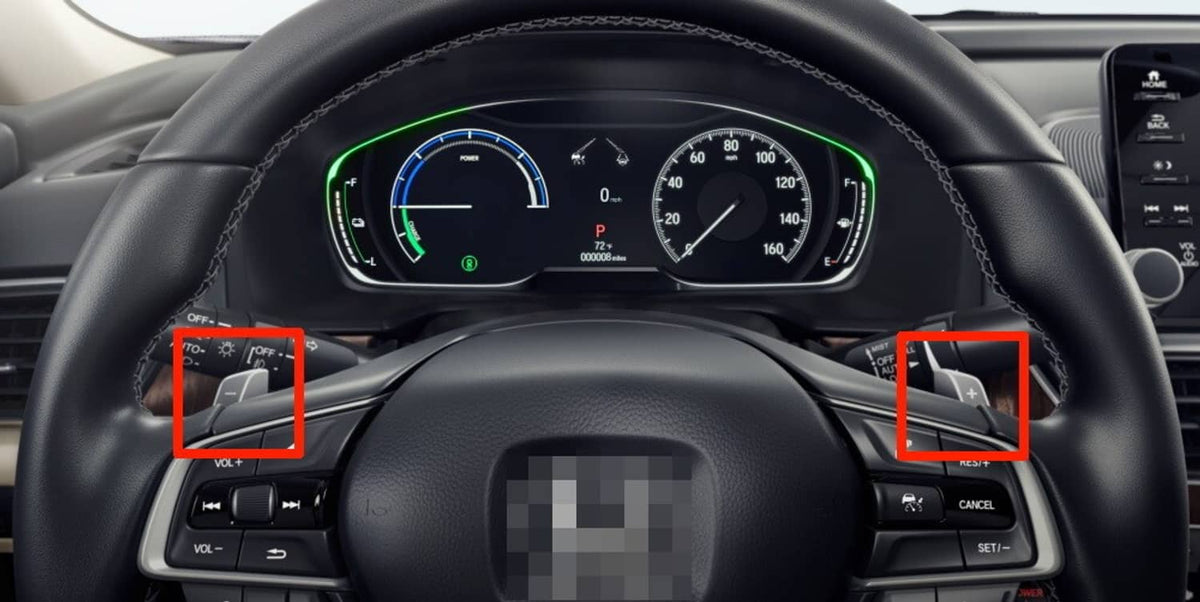 Solidspare Twill-Weave "Carbon" Style Steering Wheel Paddle Shift For Honda Accord Civic TL