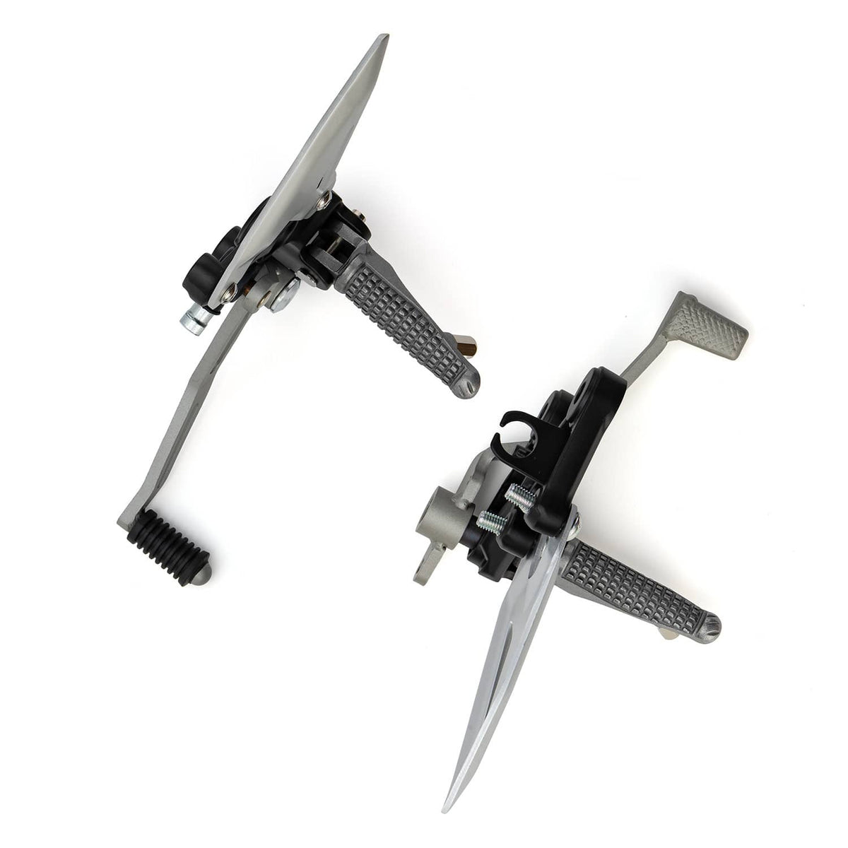 Solidspare Front Driver Foot Pegs Footrest Bracket Fit For Kawasaki Ninja 400 Z400 2019-24