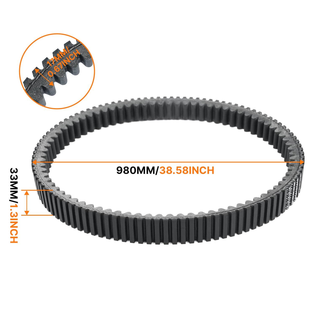 Solidspare Drive Belt For Can-Am Maverick 1000R & Max 1000R 2013-2018 422280364 422280367