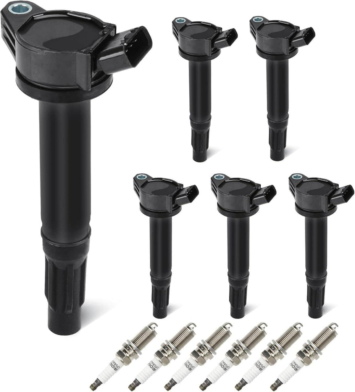 Solidspare 6Pcs Ignition Coil & Platinum TT Spark Plug For Toyota Lexus Camry 90919A2002