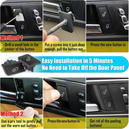 Solidspare Door Lock Switch Button Driver Side For Mercedes-Benz C-Class W204 Sedan 07-14