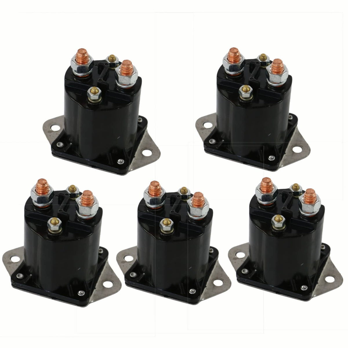 Solidspare 36Volt 5pcs Solenoid For 1976-1998 Club Car DS Golf Cart Part 4 Terminal ClubCar