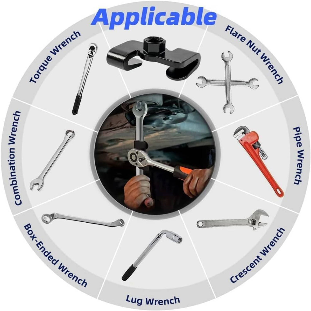 Solidspare For 1/2 Inch Drive Wrench Extend More Leverage Universal Wrench Extender Adapto