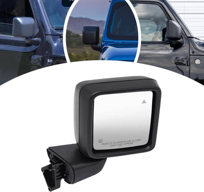 Solidspare Left & Right Side Rear Mirror w/Blind Spot For 2018-2025 Jeep Wrangler Gladiator