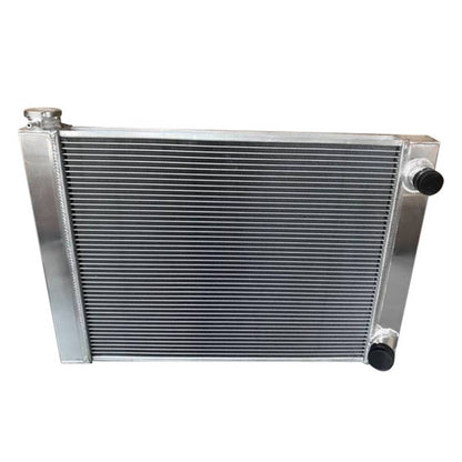 Solidspare 28"x19"x3" For Chevy GM All Aluminum Racing Radiator 2-Row Double Pass Universal