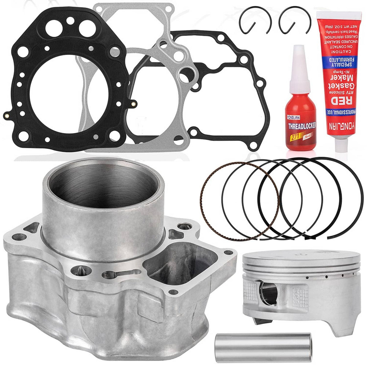 Solidspare New Top End Rebuild Kit With Cylinder 12100-HP7-A00 For Honda TRX420 Rancher