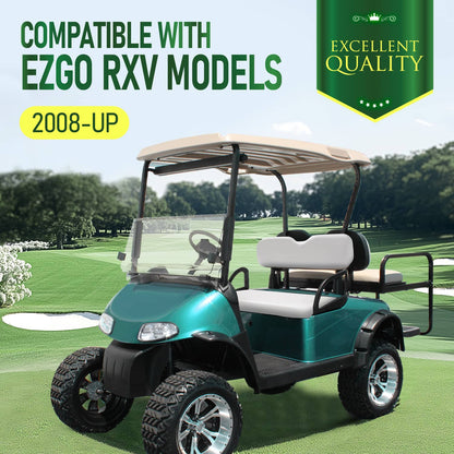 Solidspare For EZGO RXV 2008-Up Models White Golf Cart Front Seat Back Backrest Assembly